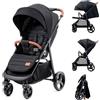 kk Kinderkraft Kinderkraft GRANDE PLUS Passeggino Leggero dalla nascita fino 22 kg, Pieghevole