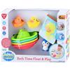 Play Bath Toy Set - Bath Book and Boats - 8 Pieces - Colourful Bath Fun
