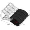 Clip copri piscina acciaio 13 cm 14 cm per binari rigidi fino a 7 cm di spe