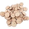 No 40Pcs 3-4CM Cerchi di di Legno Rotonde Naturali Non Finite con Dischi5977