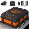 Box Tetto Auto 20Cu Ft/566L Baule Auto Tetto Inimpermeabile 1000D Arancia Baule