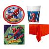 decorata party KIT COORDINATO SPIDERMAN COMPLEANNO FESTA BICCHIERI TOVAGLIOLI PIATTI BICCHIERI