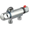 Rubinetto valvola per doccia barra termostatica a per vista per impianti acqua