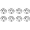 uxcell 8 Pz Rondella A Cono M4, 3.2x16mm OD Acciaio Inox 304, Argento