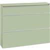 Dmora Scarpiera Apollonio 120x26.5x108h cm Verde 16 Paia 9 Ripiani, Mobile Portascarpe 9 Vani
