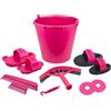 Vplast Accessori per il bagno e la doccia set di accessori 10 pezzi in cubo blu marino