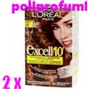 L'Oréal 2 X L'oreal tinta n 641 color castano ambrato colorazione in 10 minuti