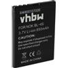vhbw Batteria per Nokia 7100 Supernova 7610S 7610 SUPERNOVA 7610 7020 850mAh