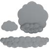 uxcell Per Cloud Tastiera Wrist Rest Memory Foam Mouse Pad Set con Coaster Grigio