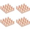 uxcell 4 Pezzi Dissipatore Rame 9x9x3mm per , Radiatore Raffreddamento