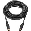 uxcell Cavo S Video 16ft, Mini DIN 4 Pin per Connettori Maschio Dorati