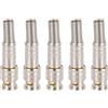 uxcell 5 Pezzi Connettori BNC Maschio Dorati 6mm per RG59 RG6, Terminali Coassiali