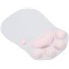 uxcell Tappetino Mouse Gel con Supporto Polso, Grigio Rosa