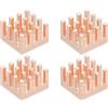 uxcell 4 Pcs Radiatore 9x9x6mm in rame per