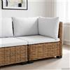 vidaXL Divano Angolare con Cuscini GENDT Rattan naturale Arredamento Giardino vidaXL