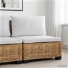 vidaXL Divano Medio con Cuscini GENDT Rattan naturale Posti sedere esterno vidaXL