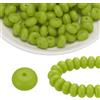 uxcell Per silicone, 110Pcs Perline in Silicone 14mm Lenticchie Bulk, Celadon