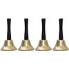 4 Pcs Campanella Mano Campanello Da Tavolo in Metallo Tenuto Rustiche