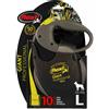 Flexi Giant L Professionale Neon Cinghia Nero/Giallo Neon 10M