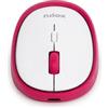 Nilox, Mouse Wireless Dual Mode Bluetooth 5.2 e 2.4 GHz, Rosa