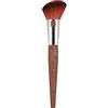 VELANDIA Angled Blusher Brush Bionic Synthetic Hair Recycled Aluminium Coffee & Corn manico 1 U per make-up professionale, per un'applicazione precisa e uniforme