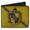Buckle-Down Mens fibbia PU Bifold - Tassorosso Cresta/Stripe4 Weathered Oro/Marrone Wallet, Multicolore, 4.0 x 3.5 US