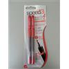 Mitama Speed 3 semi-gel; Penne con chiusura a tappo inchiostro rosso, Scatola da 2 pezzi, Inchiostro Semi-Gel Ultrascorrevole, Punta 0,7 mm, Penne Ergonomiche e Leggere per Scuola, Ufficio e Appunti