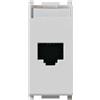 Vimar 14339.5.SL Plana Presa RJ45 da incasso Netsafe Cat5e FTP 110, silver