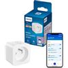 Philips Smart Lighting Smart Plug Matter Tipo E, Automazioni, Controlli Vocali/App, Connected by WiZ, Conf. da 1