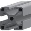 RS PRO Profilo in alluminio serie 2, 30 x 30 mm, 4 scanalature 6 mm, lunghezza 2000 mm