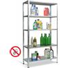 PROMETAL Kit Scaffali ad Incastro Zincato Aste Spezzate Cm 100 x 40X186 H Prometal