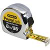 Stanley® PowerLock® BladeArmor® Metro Nastro 8M/26Ft (Larghezza 25Mm) STA033526