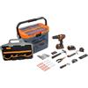 BLACK+DECKER TRAPANO AVVITATORE A BATTERIA CON PERCUSSIONE 'BCKSB04-QW' 18V - x2 1,5 Ah Li...