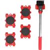 Hyuduo 5 Pezzi Kit Sollevatore per Sistema di Spostamento di Mobili Pesanti, Sollevator