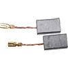 vhbw 2 Spazzole carbone per Hilti DAG 125-SE DCG 125-S DCG 500-S DEG 125-D DEG 500-D
