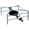 PALUMBO - DFL FORNELLONE CROMATO 30x30cm FORNELLO A GAS BRUCIATORE 3,5KW GHISA C/RUBINETTO FOX