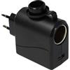 vhbw Adattatore 12 V - 220 V, trasformatore di tensione da 3000 mA