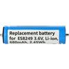 vhbw Batteria per Panasonic ER-SC60 ER-SC40 ER-SB60 ES2064 ES205 ES2065 680mAh 3,6V