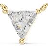 Senza marchio Ciondolo triangolo donna anniversario diamante naturale certificato oro 14 ca...