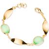 Sovrani Bracciale Donna Sovrani J12366 In Bronzo Dorato Con Pietre Verdi