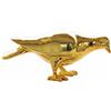 Statua aviaria effetto bronzo, resina astratta, decorazione da giardino