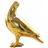 Statua aviaria effetto bronzo, resina astratta, decorazione da giardino