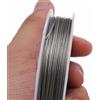 1 Rotolo 0.3-0.6mm Forte Linea Acciaio Inox Filo - Perlina Gioielli Fare