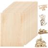 ASelected 20 fogli di compensato in legno di tiglio, 300 x 200 x 2 mm,