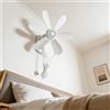 Ventilatore da Parete USB 5V 5W per for campeggio Esterno Silenzioso Design a