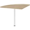 CAPALDO Kit Angolo Per Scrivania Prima 80x80x74h Cm Bianco/Quercia