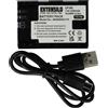 EXTENSILO Batteria per Canon battery grip BG-E7 BG-9 BG-E6 BG-E13 BG-E14 2250mAh 7,4V