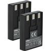 vhbw 2x Batteria per Canon Digital Ixus I 750 i II i5 IXY Digital 30 700 650mAh 3,6V
