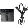 vhbw Caricatore per Sony Handycam DCR-SX15E DCR-SX15 DCR-SX21 DCR-SR90 8,4V duale