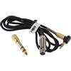vhbw Cavo audio AUX/jack per Pioneer HDJ-2000 1,2m nero